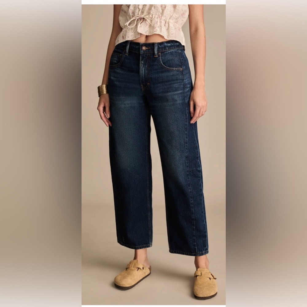 Lucky Brand Dark Blue Barrel Leg Jeans - Picture 3 of 6